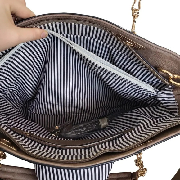 Brown Tote Satchel Work Bag - Picture 6 of 8